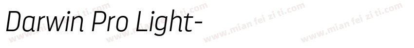 Darwin Pro Light字体转换